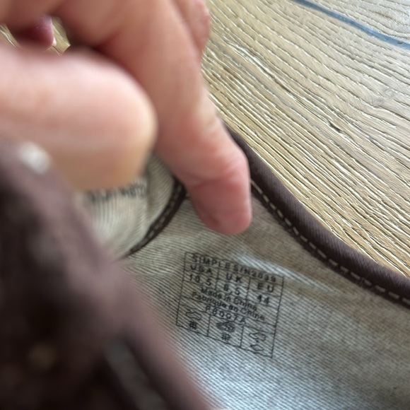 Simple Hemp Canvas Sneaker Womens 10.5 Brown Skater 90s Y2k Lace Up Eco Beach - Picture 6 of 10